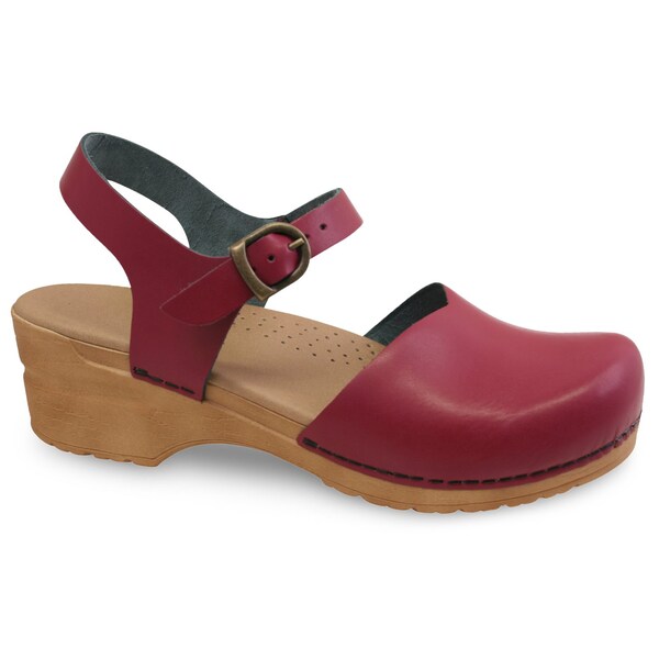 Sanita Sandal, PU Leather Upper, Polyurethane Outsole, Raspberry, Size 6.5-7 M 474048-061-38 - main